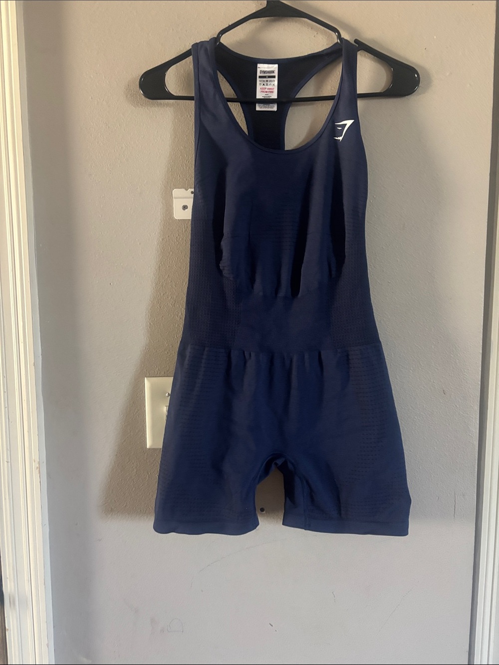 Gymshark Navy Seamless Racerback Tank